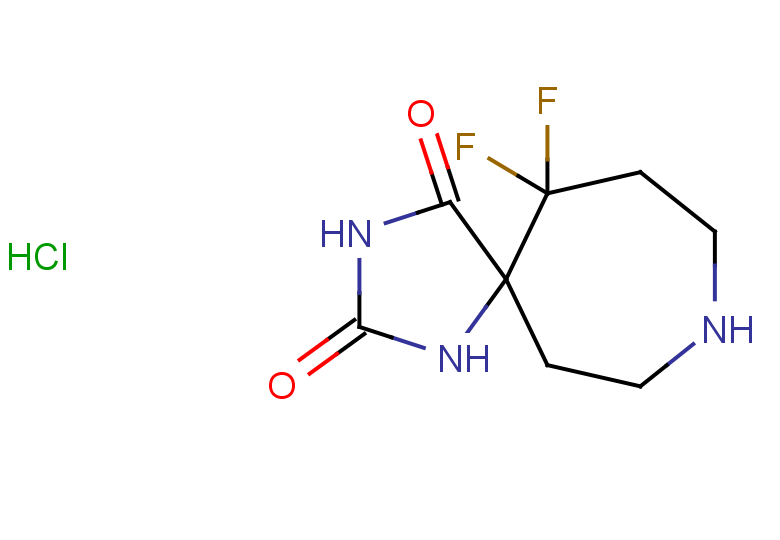 11,11-difluoro-1,3,8-triazaspiro[4.6]undecane-2,4-dione hydrochloride