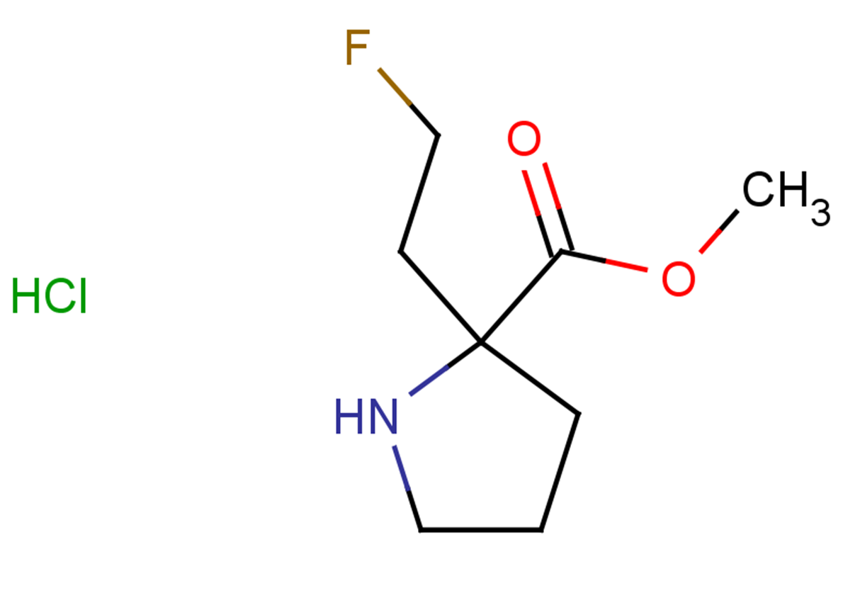 methyl 2-(2-fluoroethyl)pyrrolidine-2-carboxylate hydrochloride