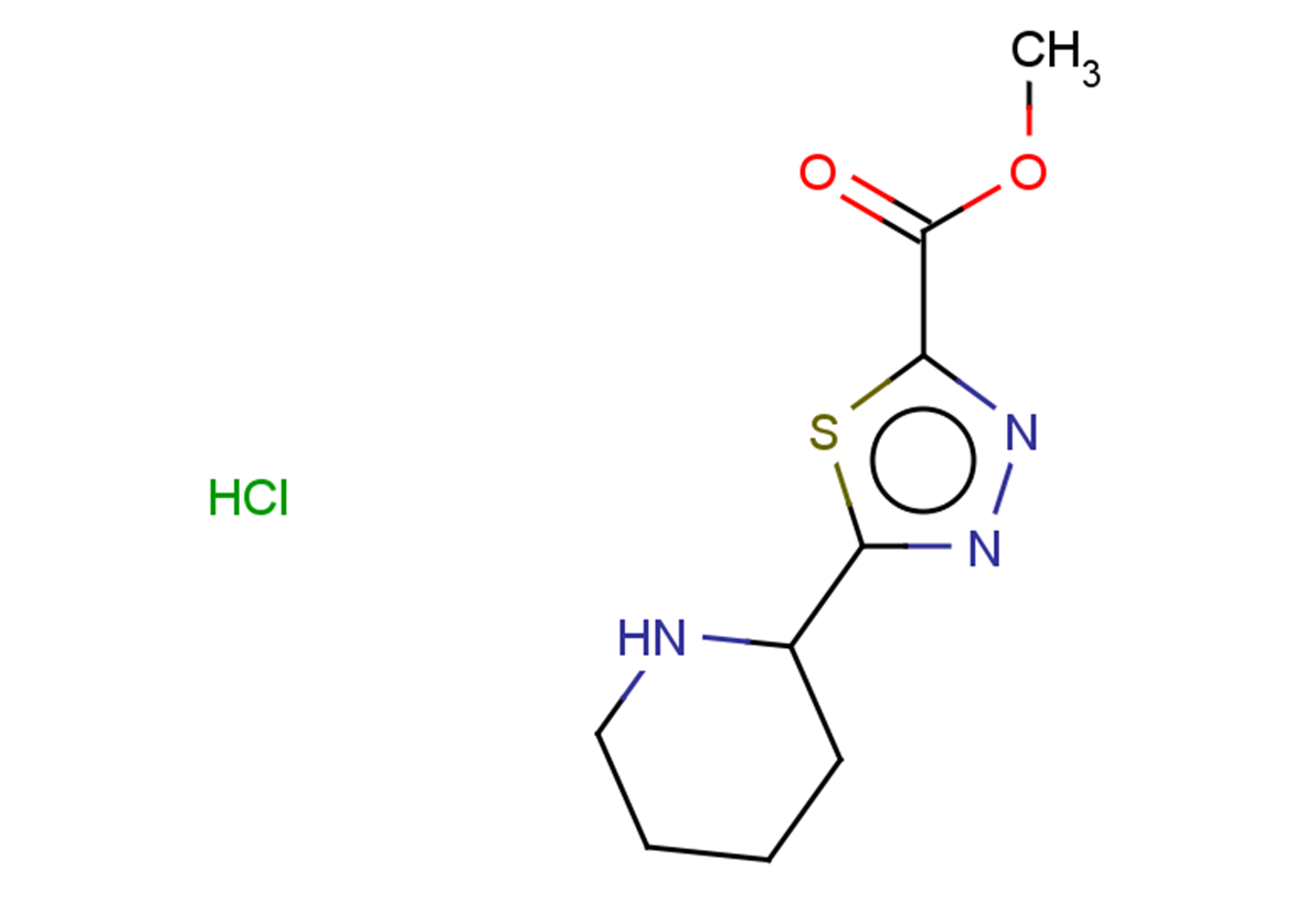 methyl 5-(piperidin-2-yl)-1,3,4-thiadiazole-2-carboxylate hydrochloride