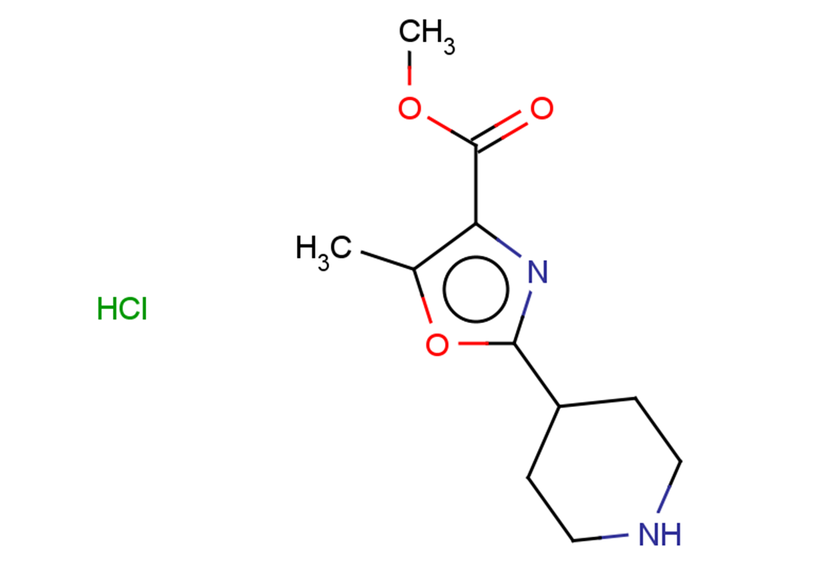 methyl 5-methyl-2-(piperidin-4-yl)-1,3-oxazole-4-carboxylate hydrochloride