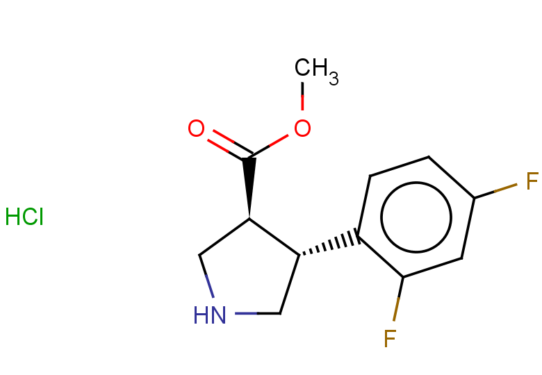 rac-methyl (3R,4S)-4-(2,4-difluorophenyl)pyrrolidine-3-carboxylate hydrochloride, trans