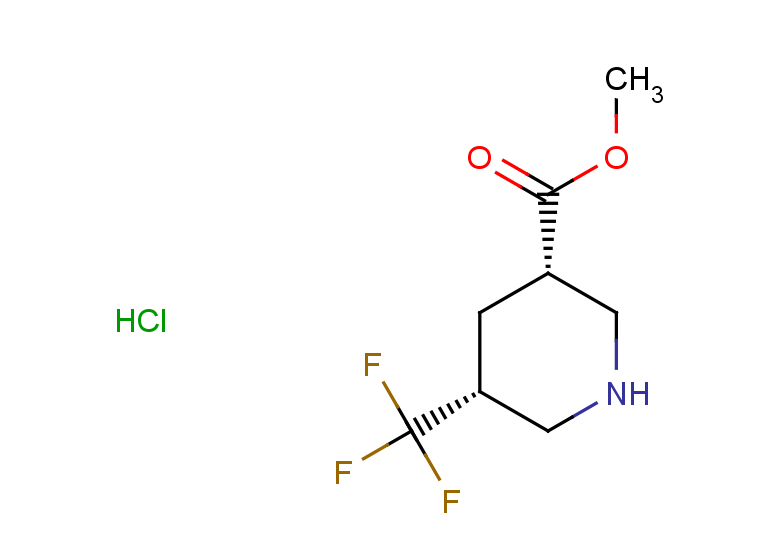 rac-methyl (3R,5S)-5-(trifluoromethyl)piperidine-3-carboxylate hydrochloride, cis