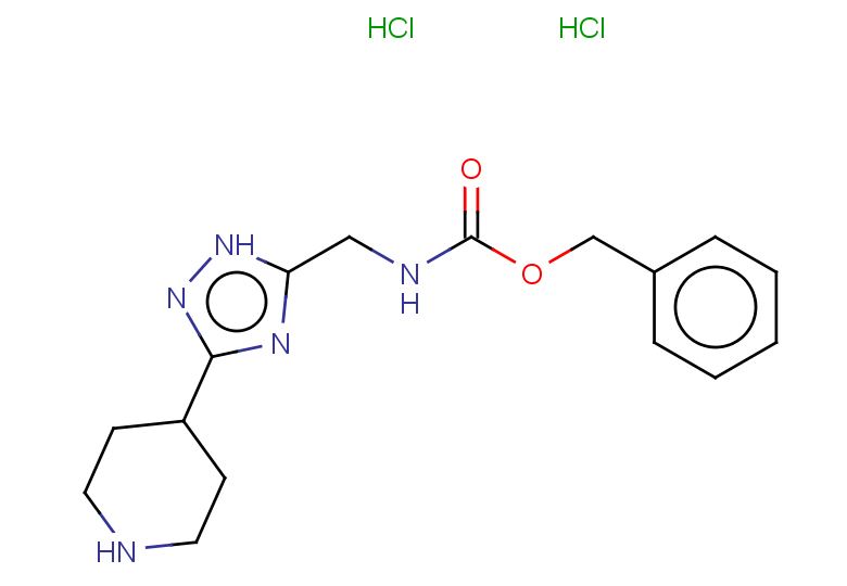 benzyl N-{[3-(piperidin-4-yl)-1H-1,2,4-triazol-5-yl]methyl}carbamate dihydrochloride