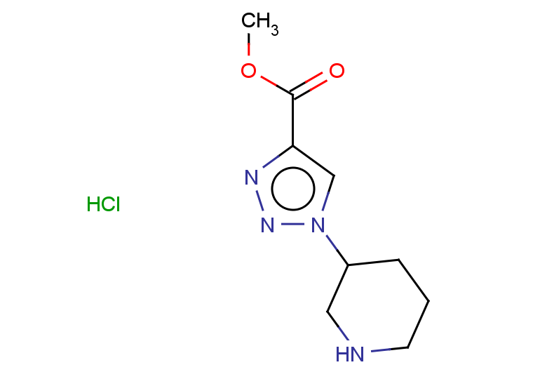 methyl 1-(piperidin-3-yl)-1H-1,2,3-triazole-4-carboxylate hydrochloride
