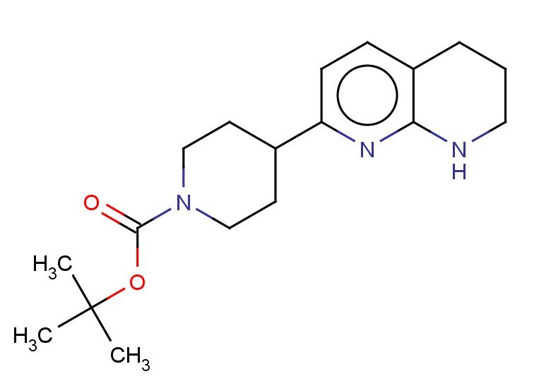 tert-butyl 4-(5,6,7,8-tetrahydro-1,8-naphthyridin-2-yl)piperidine-1-carboxylate