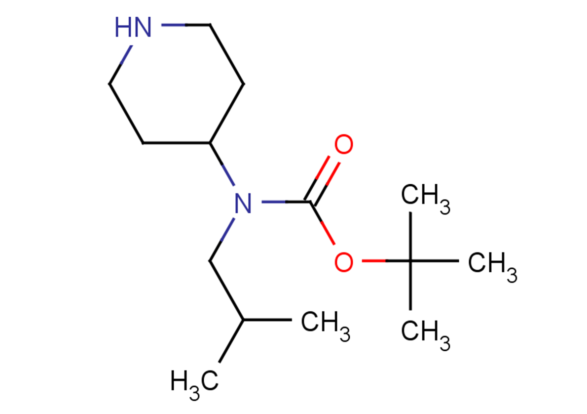 tert-butyl N-(2-methylpropyl)-N-(piperidin-4-yl)carbamate