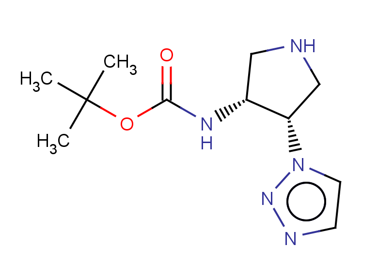 rac-tert-butyl N-[(3R,4S)-4-(1H-1,2,3-triazol-1-yl)pyrrolidin-3-yl]carbamate, cis