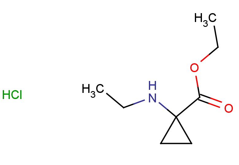 ethyl 1-(ethylamino)cyclopropane-1-carboxylate hydrochloride