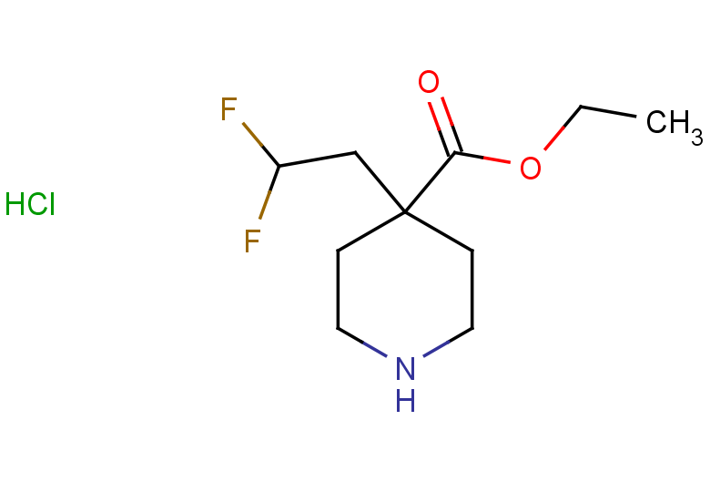 ethyl 4-(2,2-difluoroethyl)piperidine-4-carboxylate hydrochloride
