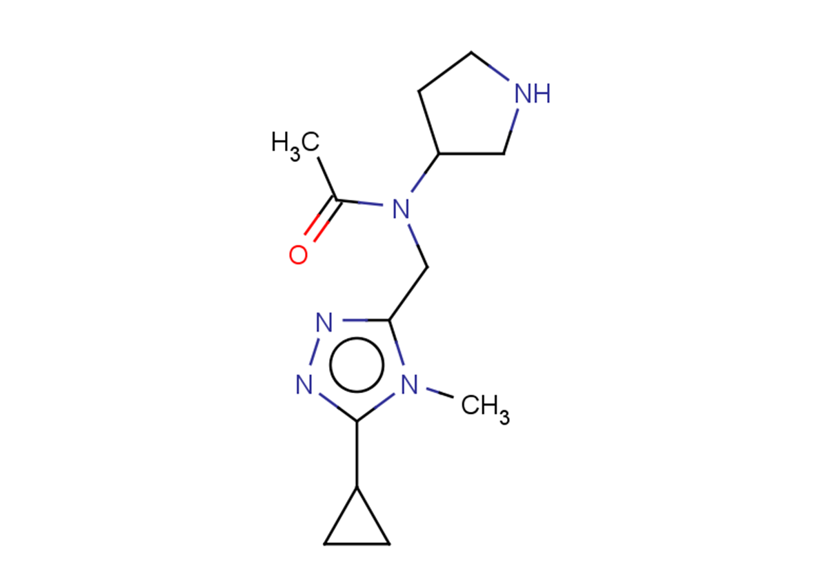 N-[(5-cyclopropyl-4-methyl-4H-1,2,4-triazol-3-yl)methyl]-N-(pyrrolidin-3-yl)acetamide