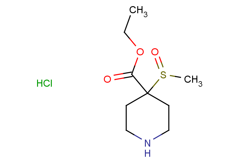 ethyl 4-methanesulfinylpiperidine-4-carboxylate hydrochloride