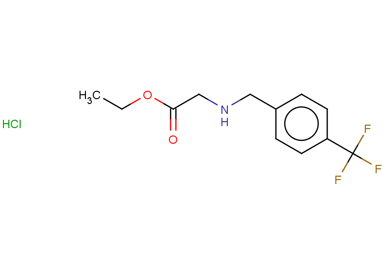 ethyl 2-({[4-(trifluoromethyl)phenyl]methyl}amino)acetate hydrochloride
