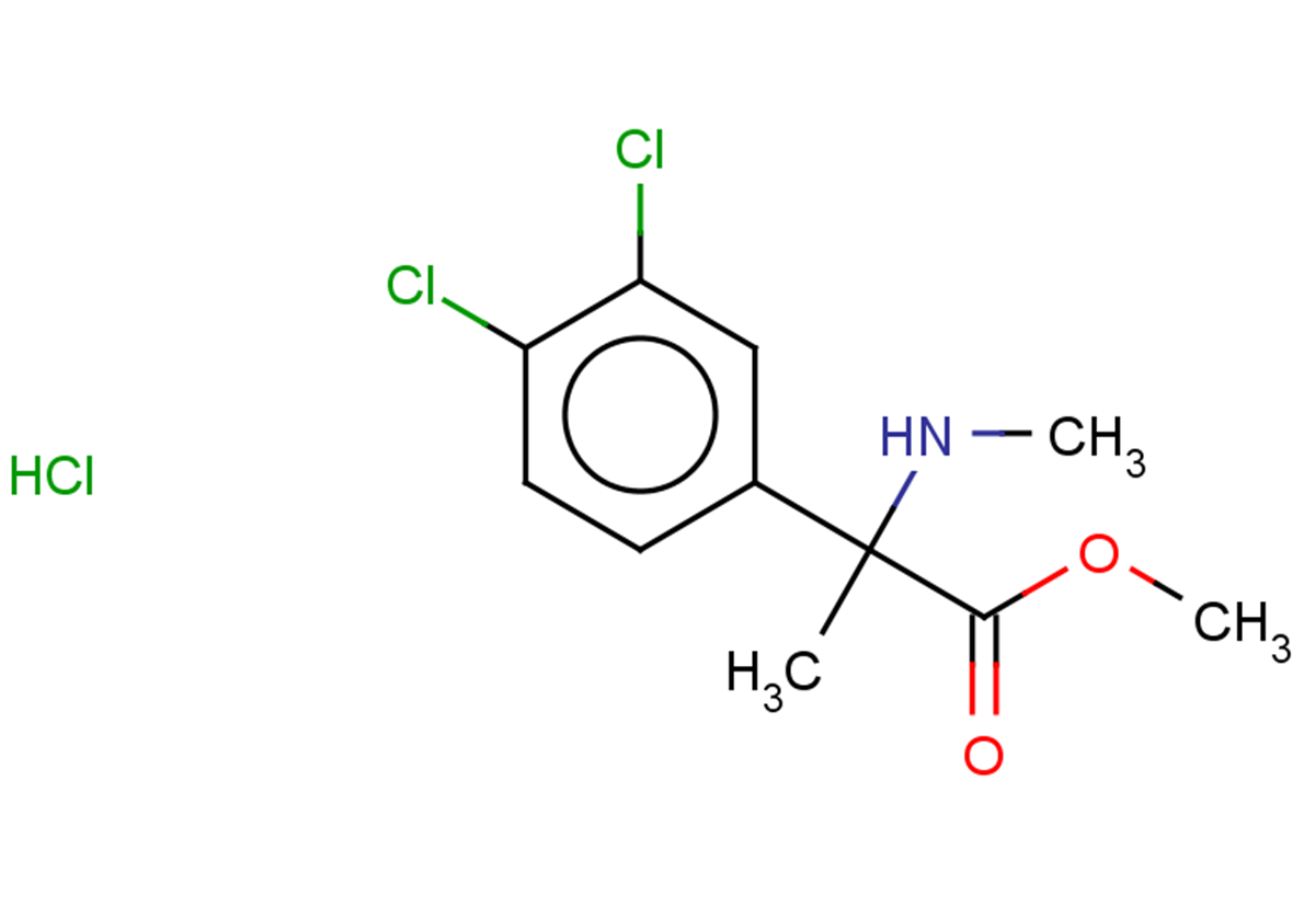 methyl 2-(3,4-dichlorophenyl)-2-(methylamino)propanoate hydrochloride