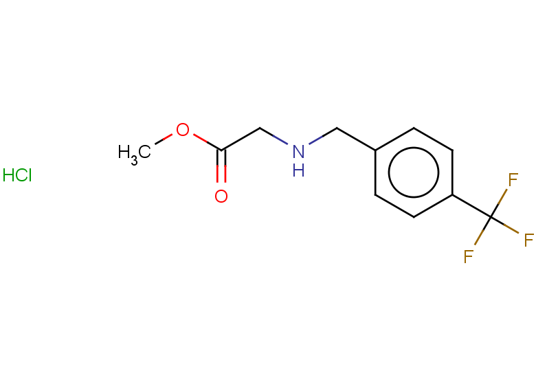 methyl 2-({[4-(trifluoromethyl)phenyl]methyl}amino)acetate hydrochloride