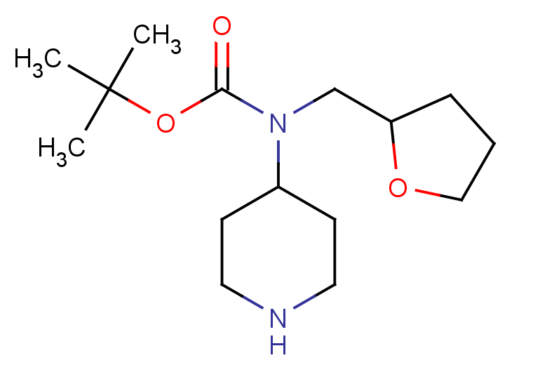 tert-butyl N-[(oxolan-2-yl)methyl]-N-(piperidin-4-yl)carbamate