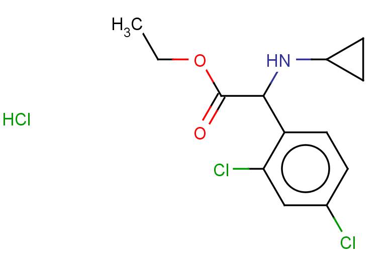 ethyl 2-(cyclopropylamino)-2-(2,4-dichlorophenyl)acetate hydrochloride