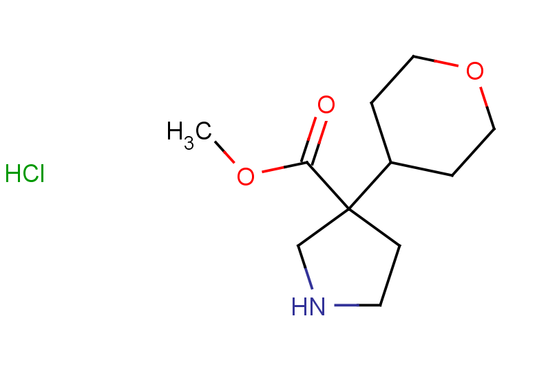 METHYL 3-(TETRAHYDRO-2H-PYRAN-4-YL)PYRROLIDINE-3-CARBOXYLATE HCL