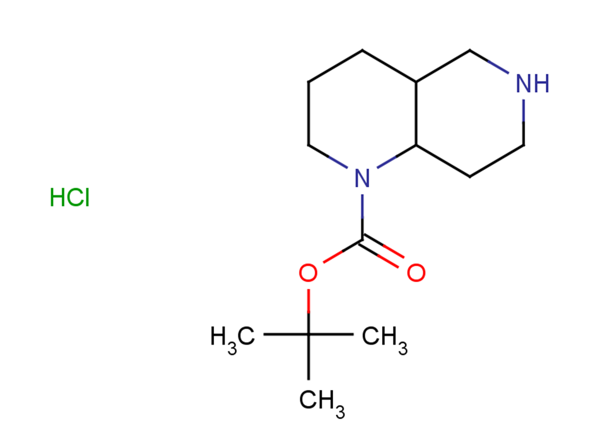 tert-butyl decahydro-1,6-naphthyridine-1-carboxylate hydrochloride