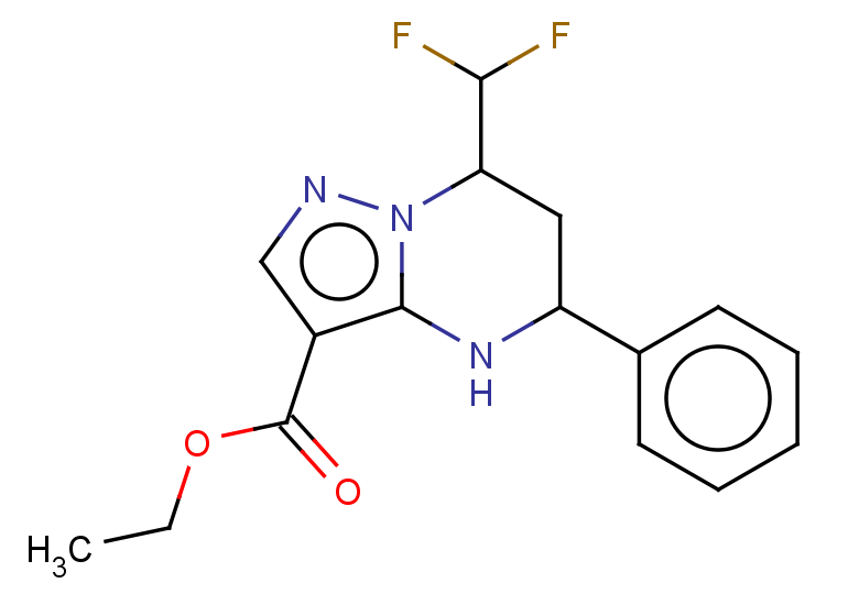 ETHYL 7-(DIFLUOROMETHYL)-5-PHENYL-4,5,6,7-TETRAHYDROPYRAZOLO[1,5-A]PYRIMI+