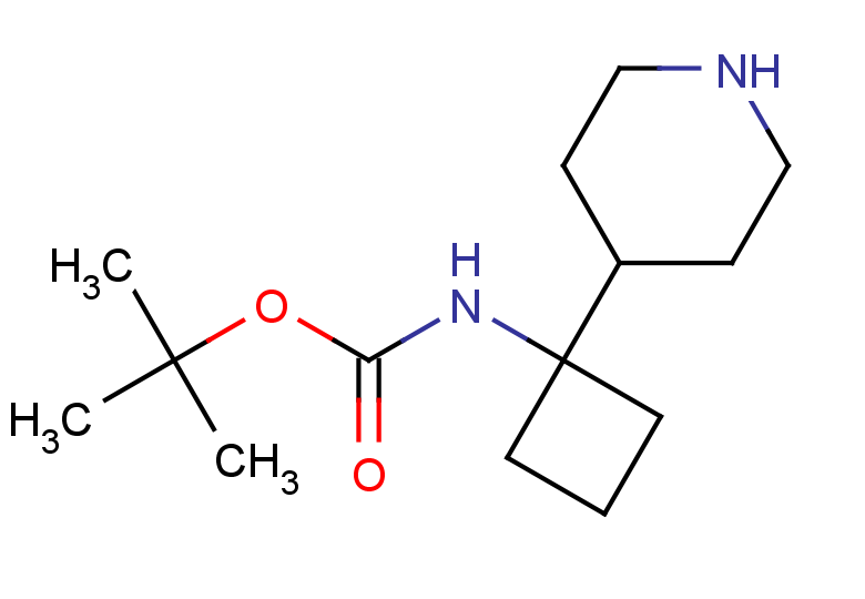 tert-butyl N-[1-(piperidin-4-yl)cyclobutyl]carbamate
