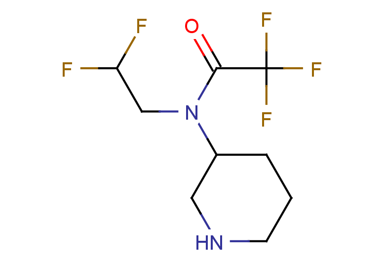 N-(2,2-difluoroethyl)-2,2,2-trifluoro-N-(piperidin-3-yl)acetamide