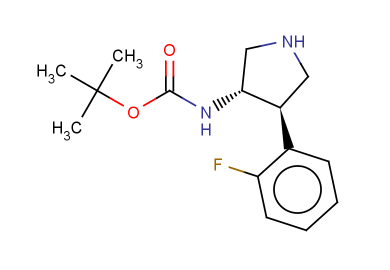 rac-tert-butyl N-[(3R,4S)-4-(2-fluorophenyl)pyrrolidin-3-yl]carbamate