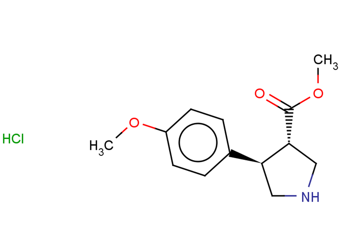 rac-methyl (3R,4S)-4-(4-methoxyphenyl)pyrrolidine-3-carboxylate hydrochloride, trans