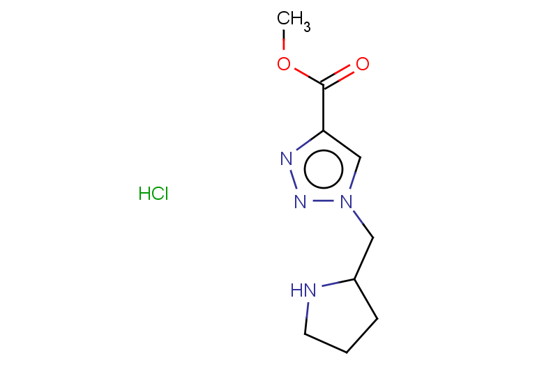 methyl 1-[(pyrrolidin-2-yl)methyl]-1H-1,2,3-triazole-4-carboxylate hydrochloride