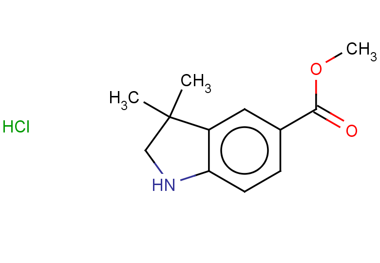methyl 3,3-dimethyl-2,3-dihydro-1H-indole-5-carboxylate hydrochloride