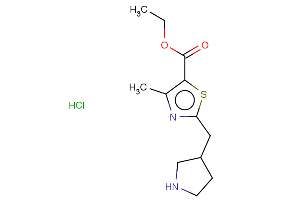 ethyl 4-methyl-2-[(pyrrolidin-3-yl)methyl]-1,3-thiazole-5-carboxylate hydrochloride