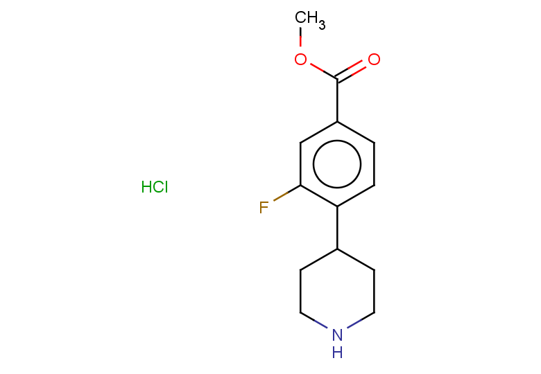 methyl 3-fluoro-4-(piperidin-4-yl)benzoate hydrochloride