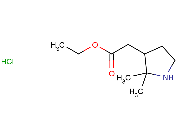 ethyl 2-(2,2-dimethylpyrrolidin-3-yl)acetate hydrochloride