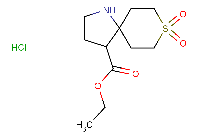 ethyl 8,8-dioxo-8lambda6-thia-1-azaspiro[4.5]decane-4-carboxylate hydrochloride