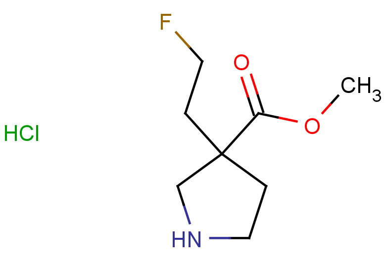 methyl 3-(2-fluoroethyl)pyrrolidine-3-carboxylate hydrochloride