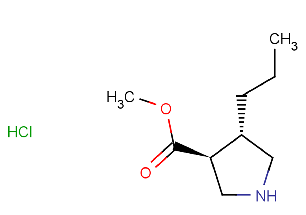 rac-methyl (3R,4R)-4-propylpyrrolidine-3-carboxylate hydrochloride, trans