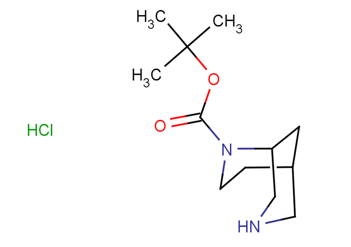 tert-butyl 2,7-diazabicyclo[3.3.1]nonane-2-carboxylate hydrochloride
