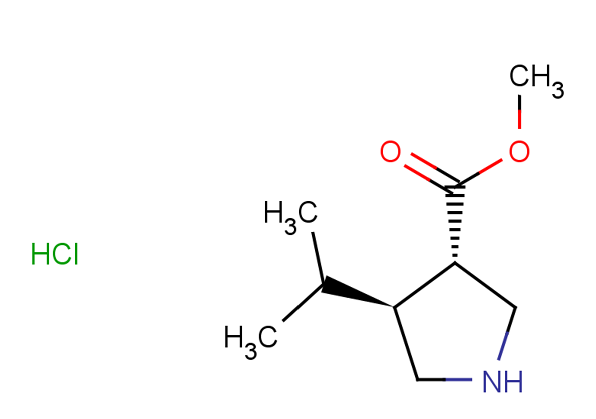 rac-methyl (3R,4R)-4-(propan-2-yl)pyrrolidine-3-carboxylate hydrochloride, trans
