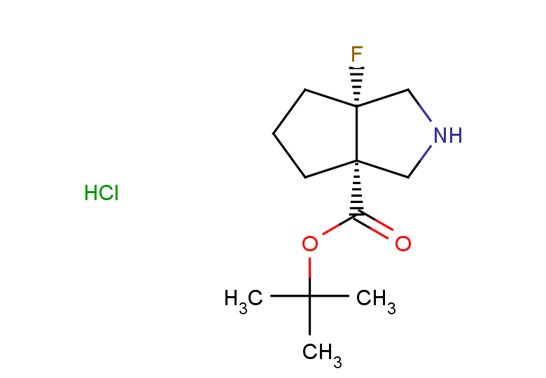 rac-tert-butyl (3aR,6aS)-6a-fluoro-octahydrocyclopenta[c]pyrrole-3a-carboxylate hydrochloride, cis