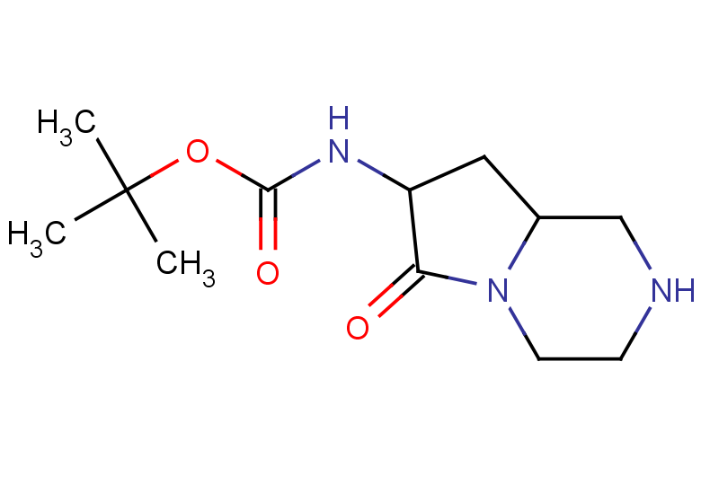 tert-butyl N-{6-oxo-octahydropyrrolo[1,2-a]piperazin-7-yl}carbamate, Mixture of diastereomers