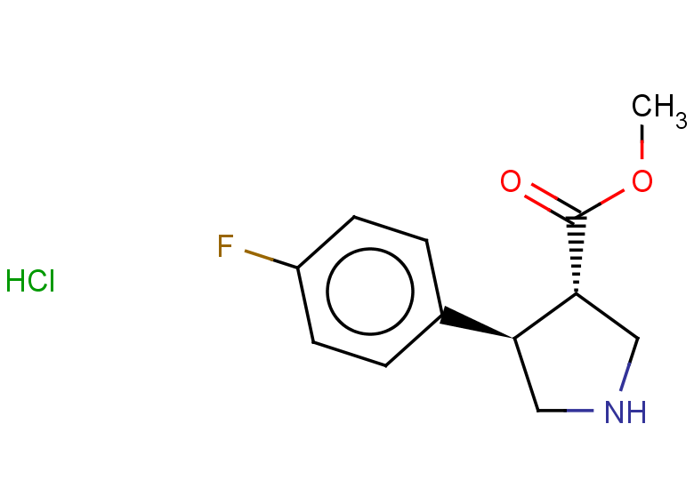rac-methyl (3R,4S)-4-(4-fluorophenyl)pyrrolidine-3-carboxylate hydrochloride, trans