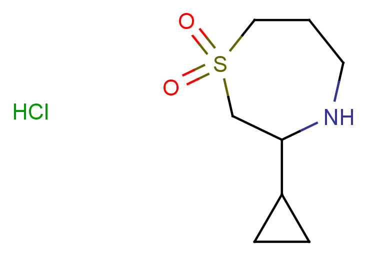 3-cyclopropyl-1lambda6,4-thiazepane-1,1-dione hydrochloride