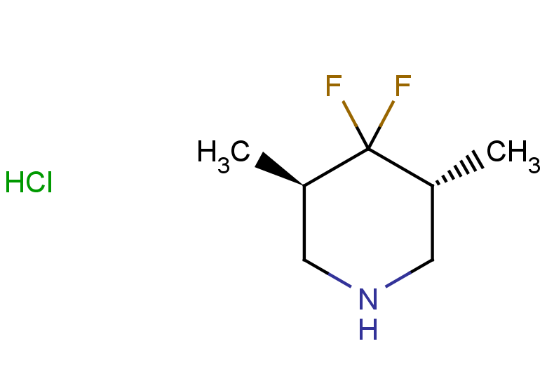 rac-(3R,5R)-4,4-difluoro-3,5-dimethylpiperidine hydrochloride, trans