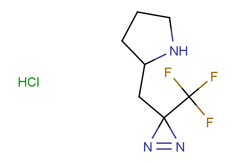 2-{[3-(trifluoromethyl)-3H-diazirin-3-yl]methyl}pyrrolidine hydrochloride