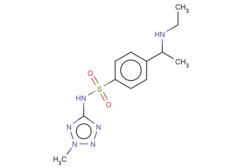 4-[1-(ethylamino)ethyl]-N-(2-methyl-2H-1,2,3,4-tetrazol-5-yl)benzene-1-sulfonamide