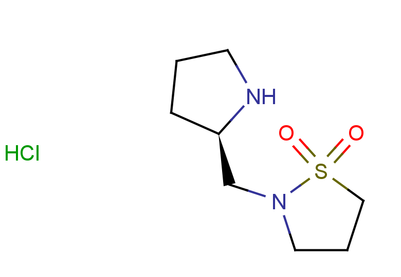 2-{[(2R)-pyrrolidin-2-yl]methyl}-1lambda6,2-thiazolidine-1,1-dione hydrochloride