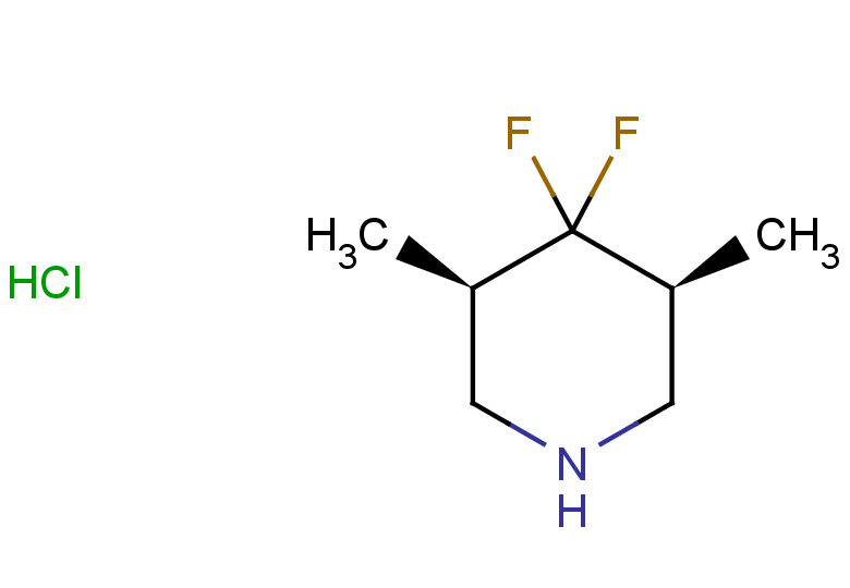 rac-(3R,5S)-4,4-difluoro-3,5-dimethylpiperidine hydrochloride, cis