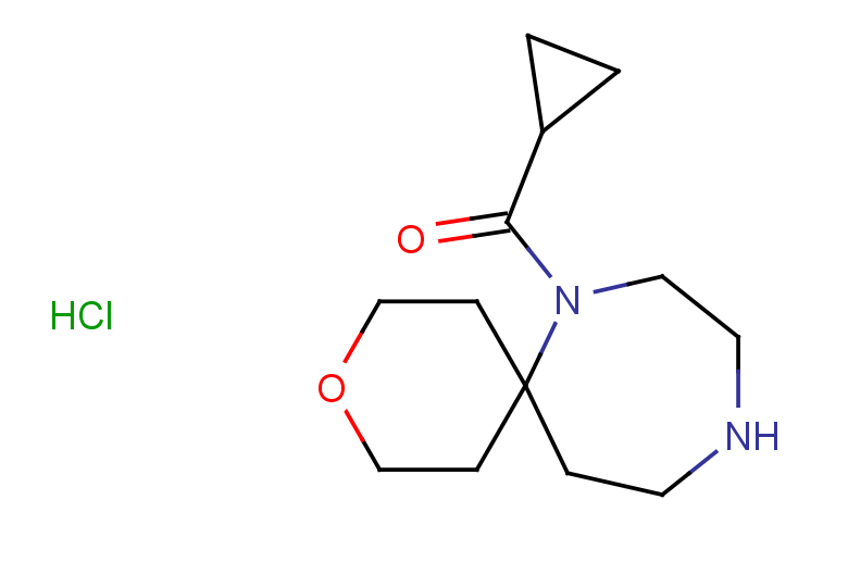 7-cyclopropanecarbonyl-3-oxa-7,10-diazaspiro[5.6]dodecane hydrochloride