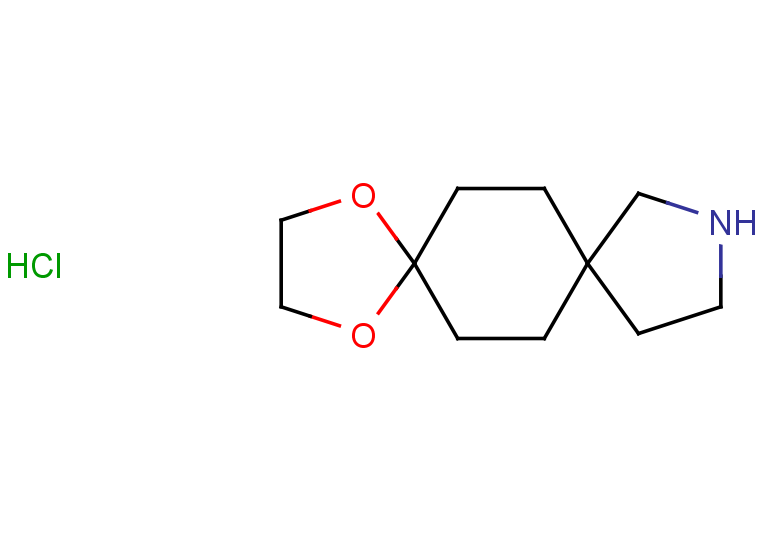 1,4-dioxa-10-azadispiro[4.2.4^{8}.2^{5}]tetradecane hydrochloride
