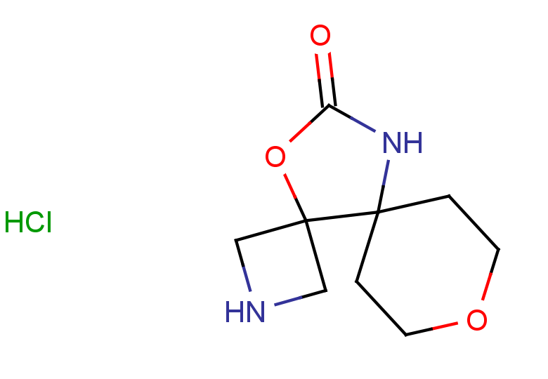 8,13-dioxa-2,11-diazadispiro[3.0.5^{5}.3^{4}]tridecan-12-one hydrochloride