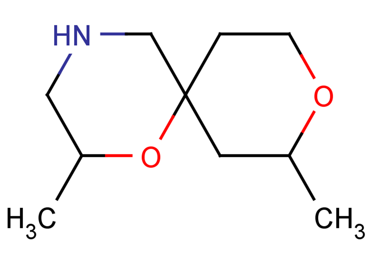 2,8-dimethyl-1,9-dioxa-4-azaspiro[5.5]undecane
